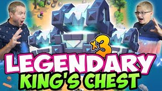 MY SON OPENS 3 LEGENDARY KINGS Chests and WE FACE OFF HUGE FATHER SON Challenge [upl. by Ynavoj]