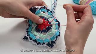 Les bases de la Dentelle au crochet  Finir un travail [upl. by Atinele]