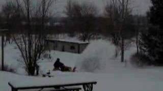 Snowblowing with a 6216 Simplicity [upl. by Marela]