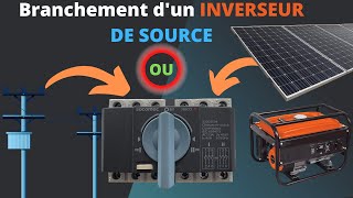 Comment brancher un groupe électrogène sur un tableau électrique  INVERSEUR DE SOURCE [upl. by Otilrac]