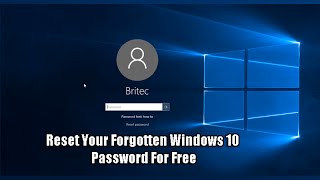 Reset Your Forgotten Windows 10 Password For Free [upl. by Dnomrej]