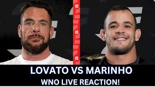 WNO 21 Pedro Marinho vs Rafael Lovato Live reaction [upl. by Rellek]