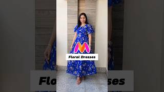 Myntra Floral Dresses myntradress floraldresses summerfashion affordabledresses shorts [upl. by Yesak867]