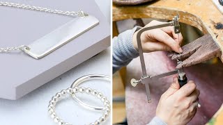 How to Make Silver Jewelry  Part 1 Jewellery Making [upl. by Chiles]