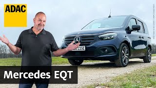 Elektrischer Hochdachkombi mit Stern Mercedes EQT im Fahrbericht  ADAC [upl. by Norreg]