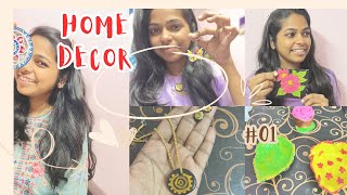 How to make home decor using clay  Jewellery making  keychain lippan art clay bowl [upl. by Sherr186]