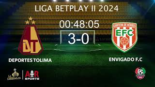 Deportes Tolima  Envigado FC I Liga Betplay 2024 II dimayor ligabetplay futbol [upl. by Kiley]