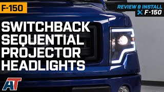 20092014 F150 Switchback Sequential Turn Signal Projector Headlights Review amp Install [upl. by Flossy343]