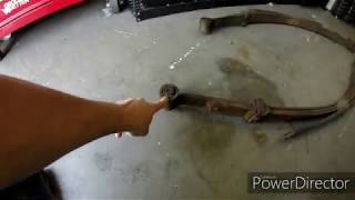 Finally Leaf Spring Removed OBS Chevy Lowering Part 4 [upl. by Aluor976]