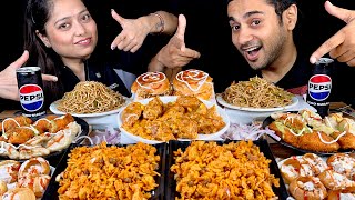 Street Food Challenge  Tandoori Momo Bhelpuri Noodle Fried Momo DahiPuri Burger amp Steam Momo [upl. by Navonod]