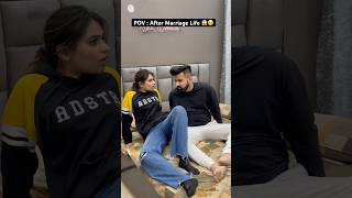 After Marriage Life 😱🤭 rajatswati comedyfilms funny aftermarriage couplegoals ytshorts [upl. by Horbal]