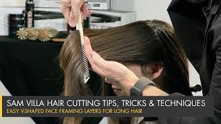 The Secret to Long Hair Transformation Perfect Face Framing Layers [upl. by Enomsed]