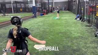 Anna Dornbach softball skills video  ScoutU [upl. by Lehcnom522]