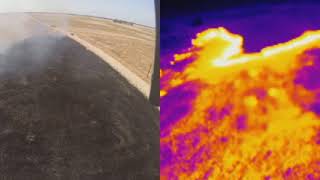 Test burn flyover IRRGB footage August 7 2019 [upl. by Kelci419]