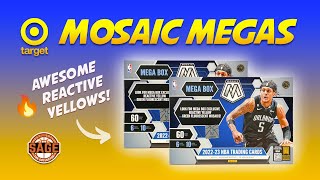 FIRST LOOK 202223 Mosaic Basketball Mega Boxes from Target 🔥 Reactive Yellows 🤩 [upl. by Meras604]