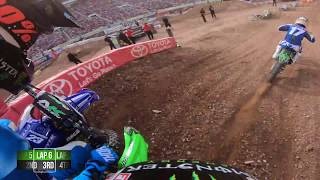 GoPro Cianciarulo vs Mcelrath 2018 Monster Energy Supercross from Salt Lake City [upl. by Kerianne681]