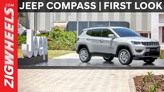 Jeep Compass  First Look  ZigWheelscom [upl. by Nnyleak93]