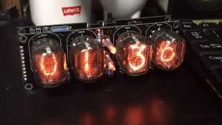 Nixie Funklock 4digits nixie clock kit [upl. by Eckmann]