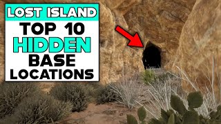 ARK LOST ISLAND TOP 10 HIDDEN BASE LOCATIONS [upl. by Ise]