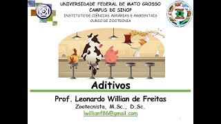 Aditivos na nutrição animal [upl. by Fineman]