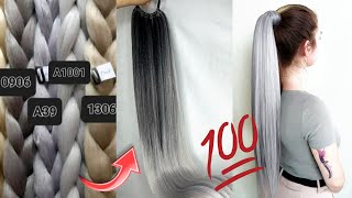 How to make an ombre drawstring ponytail Extension Ponytail [upl. by Nerb]