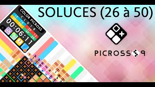 Picross S9  Solutions 26 à 50 [upl. by Asreht367]