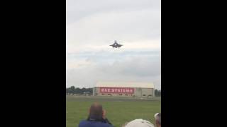 F35 B first UK Airshow vertical landing Fairford 2016 RIAT [upl. by Ihskaneem]