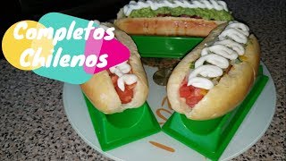 Completos Chilenos Receta Pan Level 12 [upl. by Rahs308]