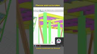 Planos estructurales para casa de 3 pisos con estructuras metálicas y drywall [upl. by Ahseiuqal]