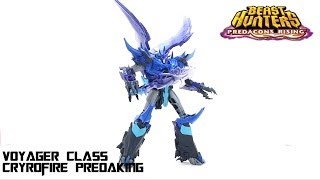 Video Review of the Transformers Predacons Rising Cryofire Predaking [upl. by Sanoj]