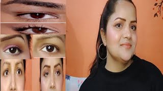 SMITHA Deepak Inspired Hooded Droopy Eyes makeup Lina lifestyle [upl. by Whiney]