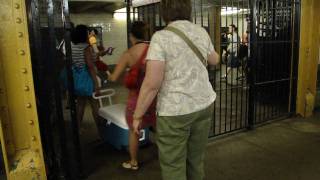 Dyckman Subway Exit gate  52610mp4 [upl. by Htrahddis161]