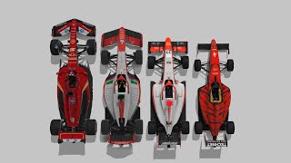 Assetto Corsa 2024 F1F2F3F4 Comparison  Hungaroring [upl. by Illyes846]