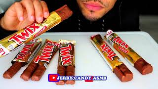 ASMR CANDY TWIX CHOCOLATE BAR EATING NO TALKING SWEETS BIG BITES EATING SOUNDS NO TALKING CHANNEL [upl. by Edia]