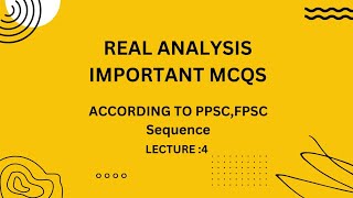 Real analysis  Important MCQS  FPSC PPSC  Open set and Closed set Math Lecture  4 [upl. by Paloma144]