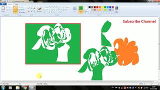 How to make transparent background in MsPaint in Hindi II All selection shapes option in Paint [upl. by How]