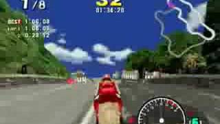 Model 2 Emulator Manx TT Superbike Gameplay Sheep Mode Laxey Coast [upl. by Airbmak]