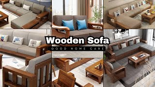 Modern Wooden Sofa Designs Trendy Styles For Homes [upl. by Mcevoy]