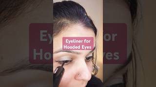 Eyeliner Tutorial for Hooded Eyes tricks makeuphacks eyemakeuptutorial [upl. by Ambie420]