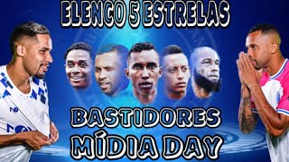 BASTIDORES MÍDIA DAY BANDEIRANTES APRESENTAÇÃO DE ELENCO 5 ESTRELAS [upl. by Alleyne]