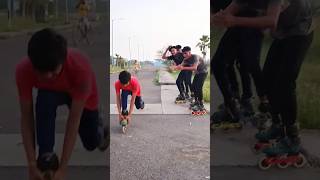 Mind Blowing Skating Jump Reactions skating skates inlineskating skater skateboarding shorts [upl. by Ygief762]