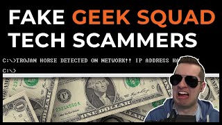 Fake Geek Squad Tech Support Scammers Exposed Full Call [upl. by Kironde]