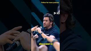 I know how good I am 🔥 MS DHONI  shorts podcast [upl. by Olaznog]