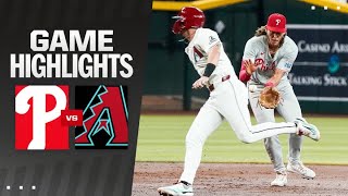 Phillies vs Dbacks Game Highlights 81124  MLB Highlights [upl. by Ettessil]