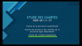 UE 13 Législation Éthique et Déontologie  Étude des Chartes 22 [upl. by Gannes]