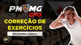 🔴Correção de Exercicios de RLM para a PMMG  CFO  Prof Rodrigão Laaau [upl. by Kristian]