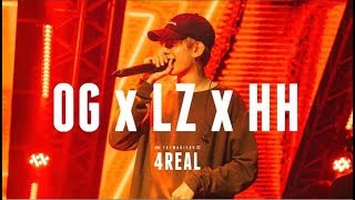 4REAL  LAZYLOXY x OGANIC x HIGHHOT Live Performance RAP IS NOW [upl. by Azmah]