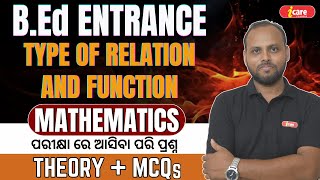 Math for BEd Entrance  Type of Relation and Function  Theory with MCQs BEd icareclasses [upl. by Boarer]