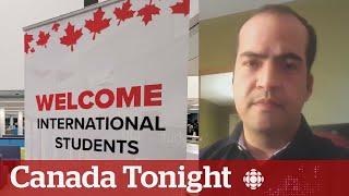 International student worries work hours cap could send him to food banks  Canada Tonight [upl. by Assirolc]