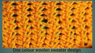 ONE COLOUR WOOLEN SWEATER DESIGN  boys sweaty design  new born baby sweater design 2024 [upl. by Atal]